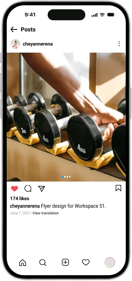 Instagram post walkthrough screen