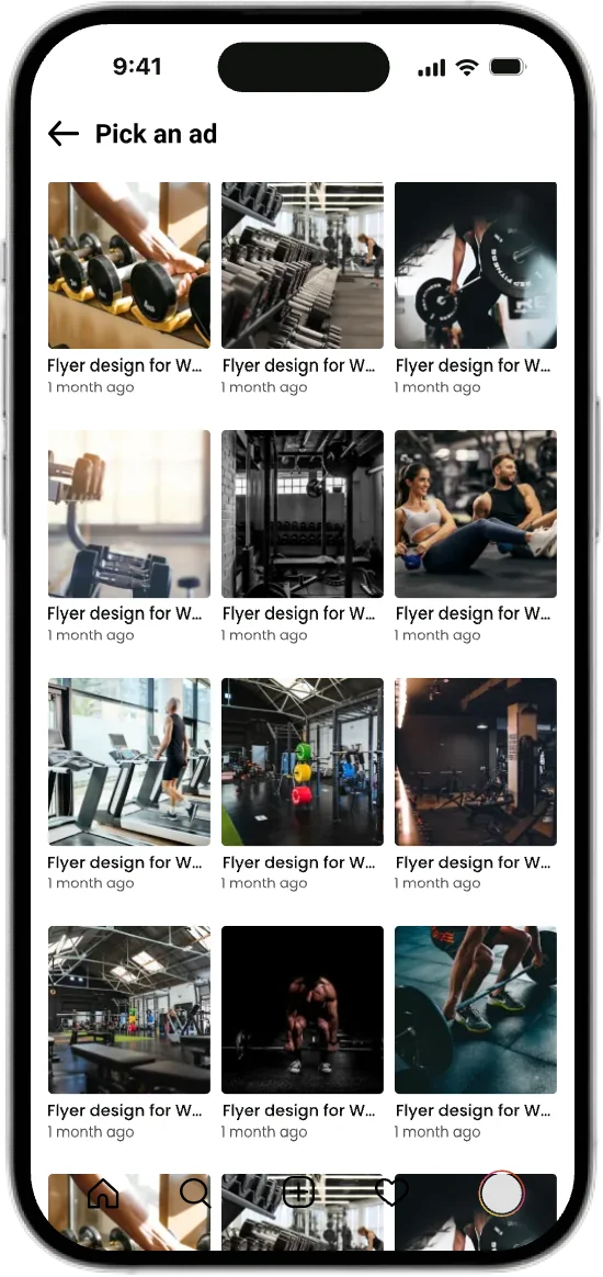 Instagram ads walkthrough screen